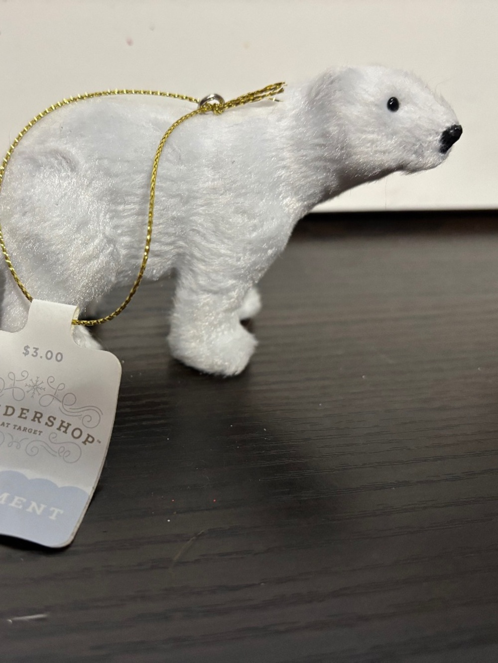 Faux Fur Polar Bear Christmas Tree Ornament Holiday – Wondershop Target